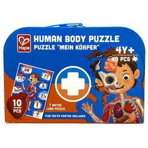 Hape Human Body Educational Puzzle 60 Piezes Jigsaw Puzzle 4 years and up